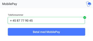 Med OnPay kan dine kunder betale med MobilePay